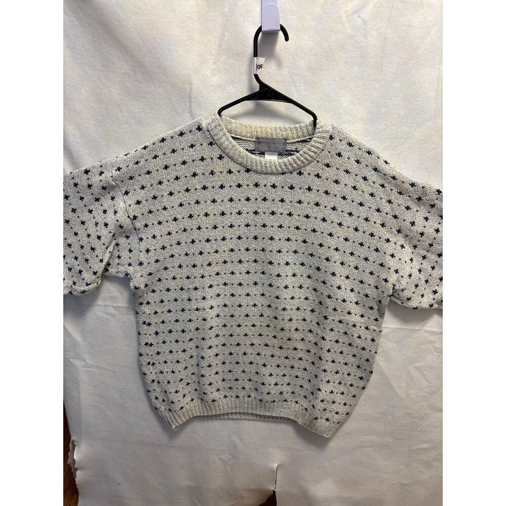 EXCLUSIVELY FOR YOU Cotton Fair Isle Knit Sweater Pullover Size L